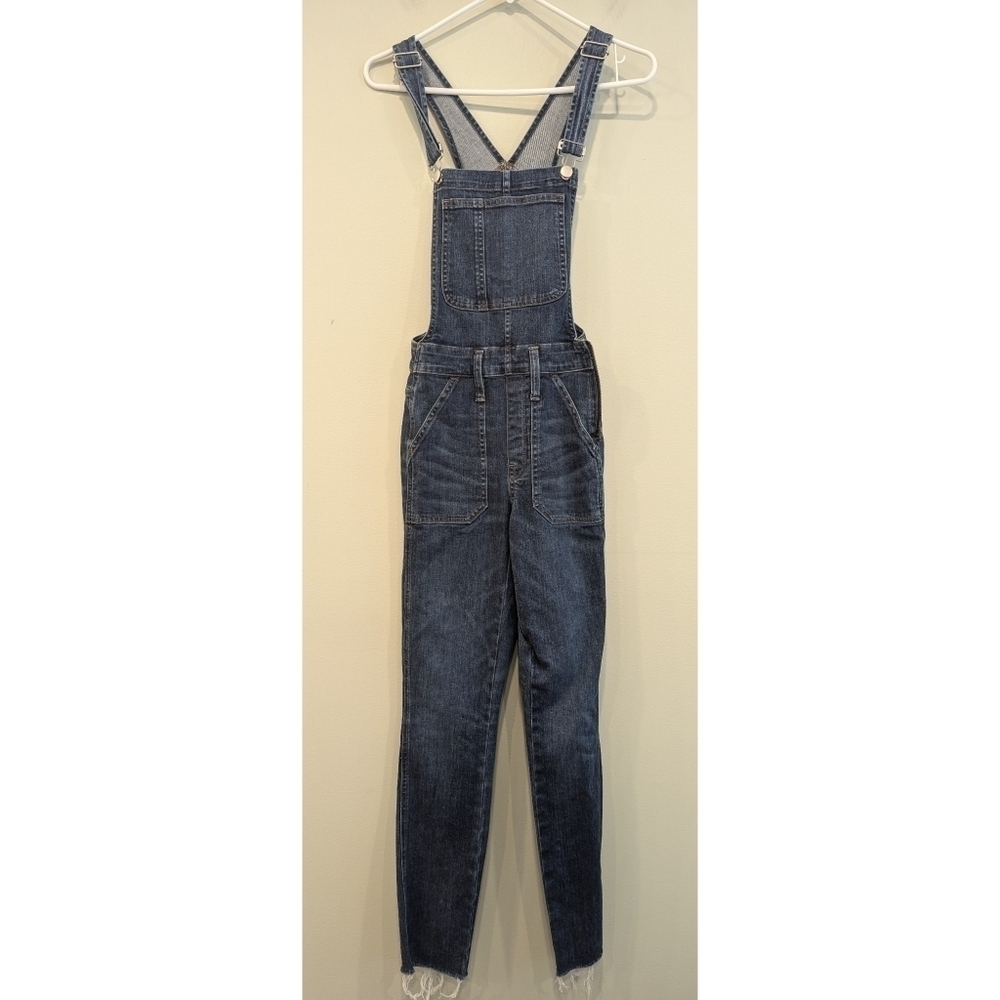 Madewell Skinny Overalls with Raw Hem Size XS